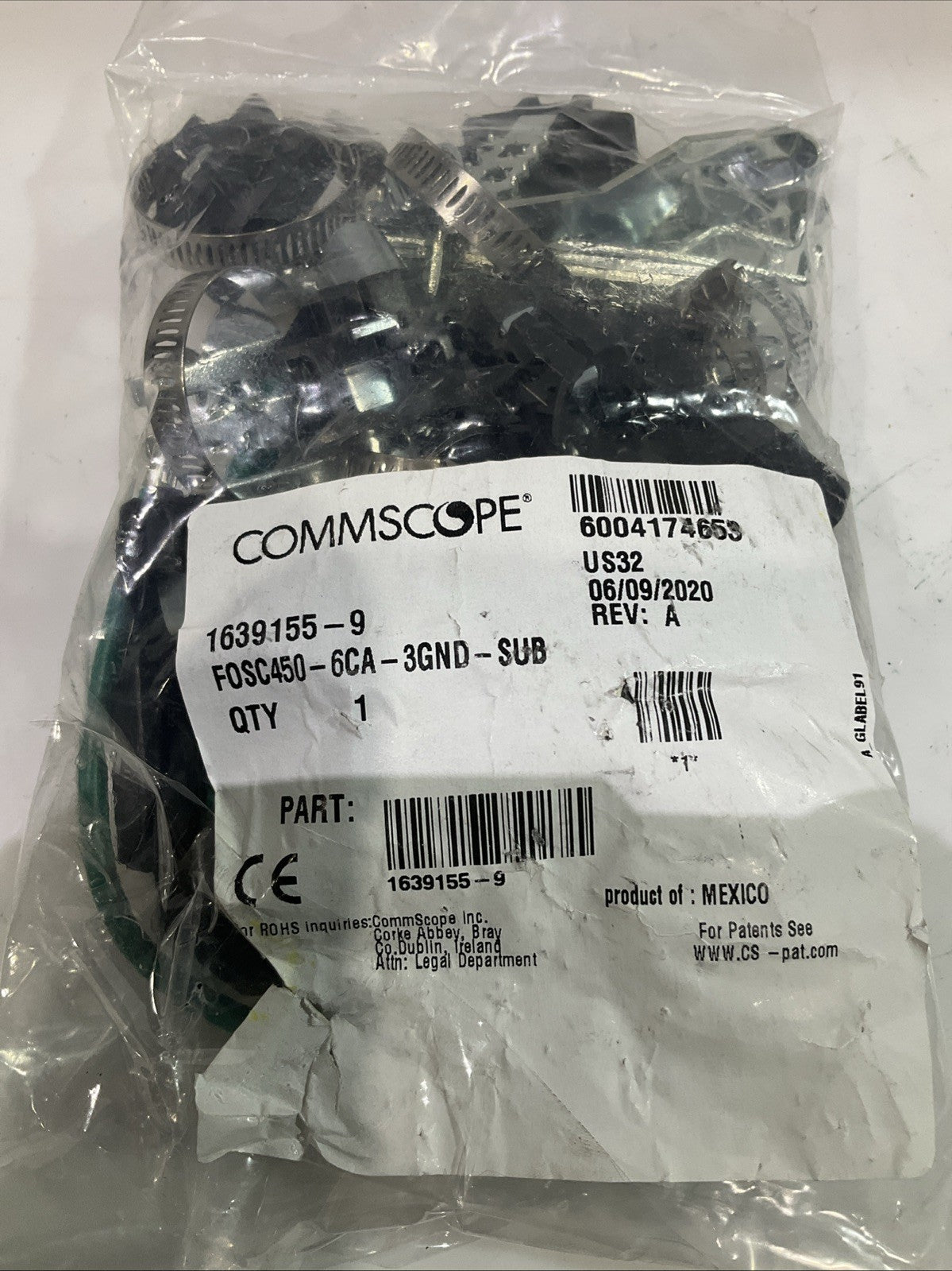 COMMSCOPE  058514-000 FIBER  OPTIC  SPICE  CLOSURE  FOCS  450-B6-6-NT-0-B3B  Y2M