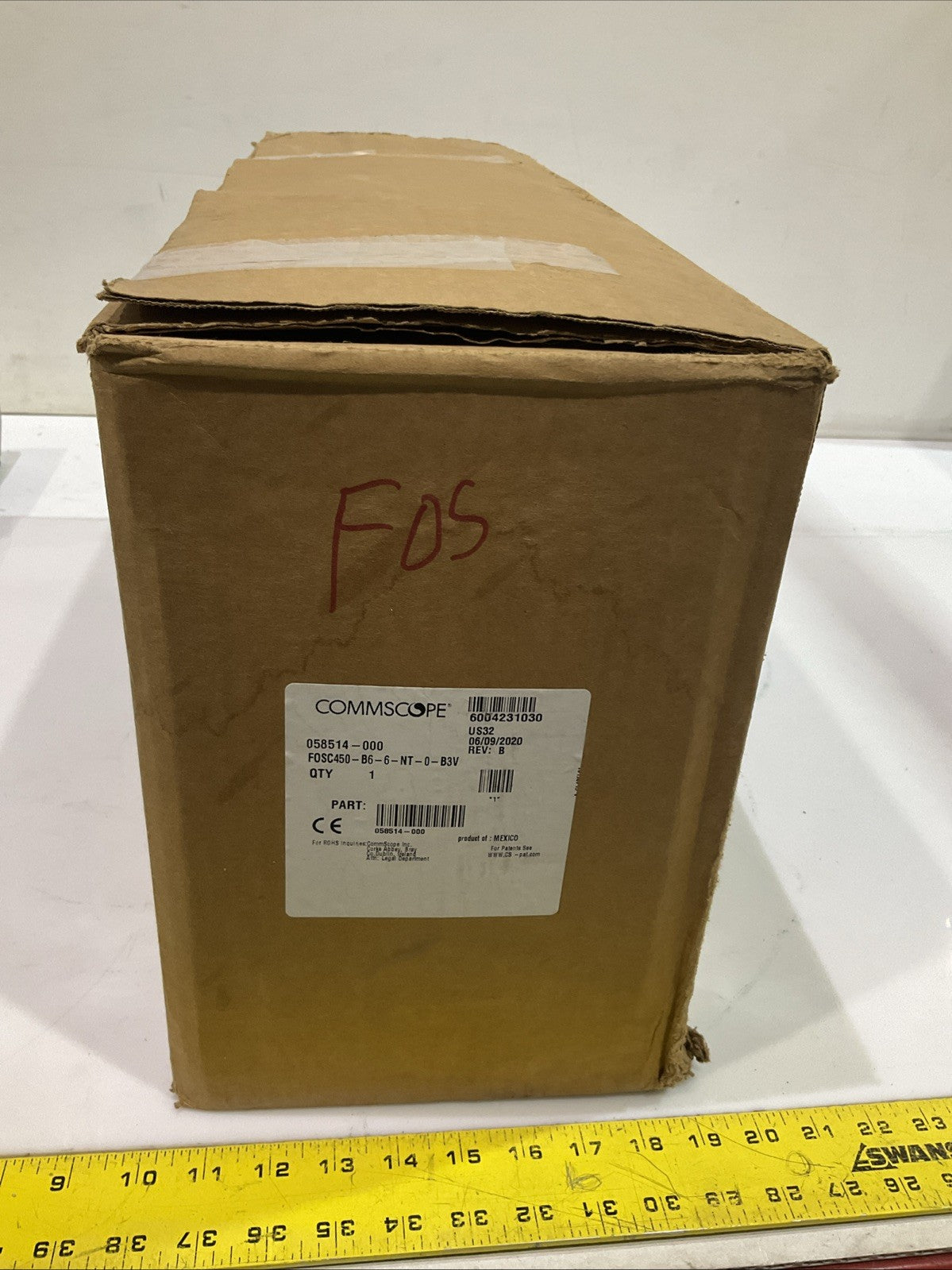 COMMSCOPE  058514-000 FIBER  OPTIC  SPICE  CLOSURE  FOCS  450-B6-6-NT-0-B3B  Y2M