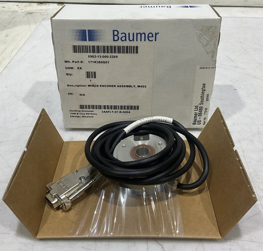 BAUMER BHF 16.05A2000/10600158 W455 WIRED ENCODER ASSEMBLY U3S