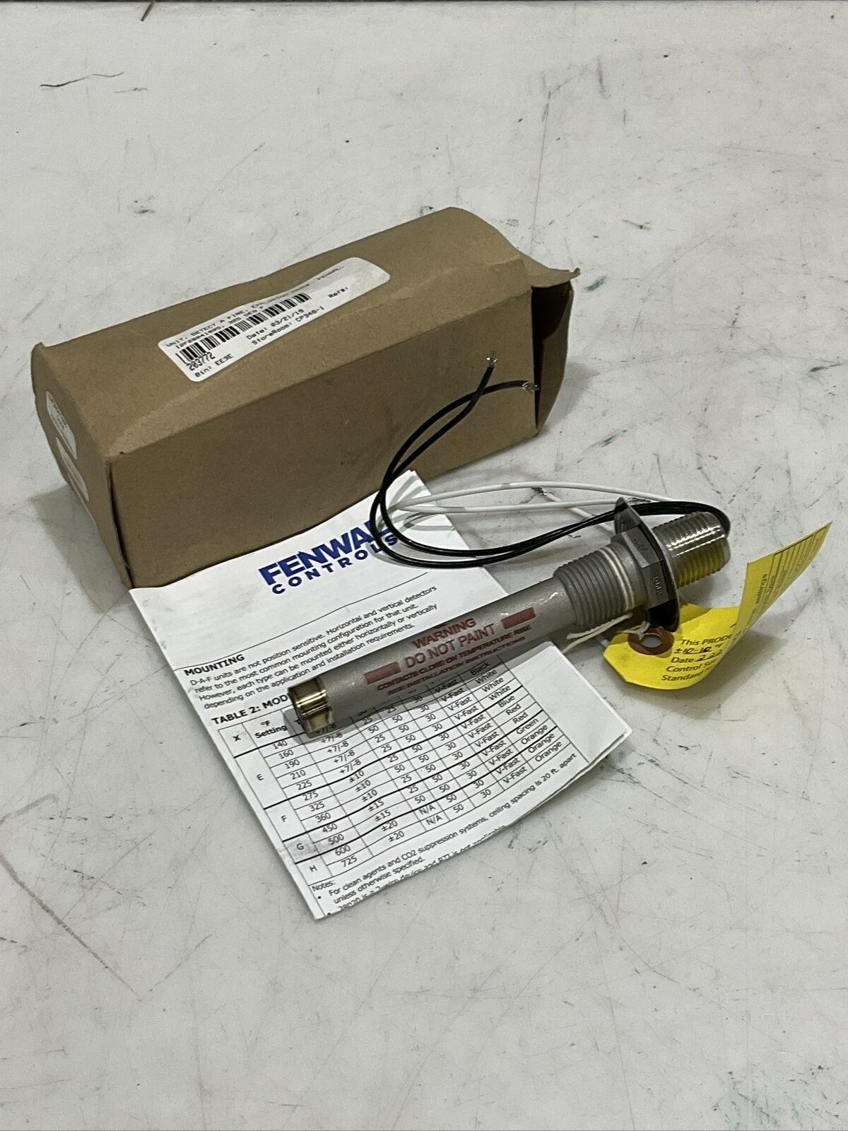 FENWAL CONTROLS 12-F28041-005 EXPLOSION PROOF UNIT 325 DEG DETECT A FIRE U3S