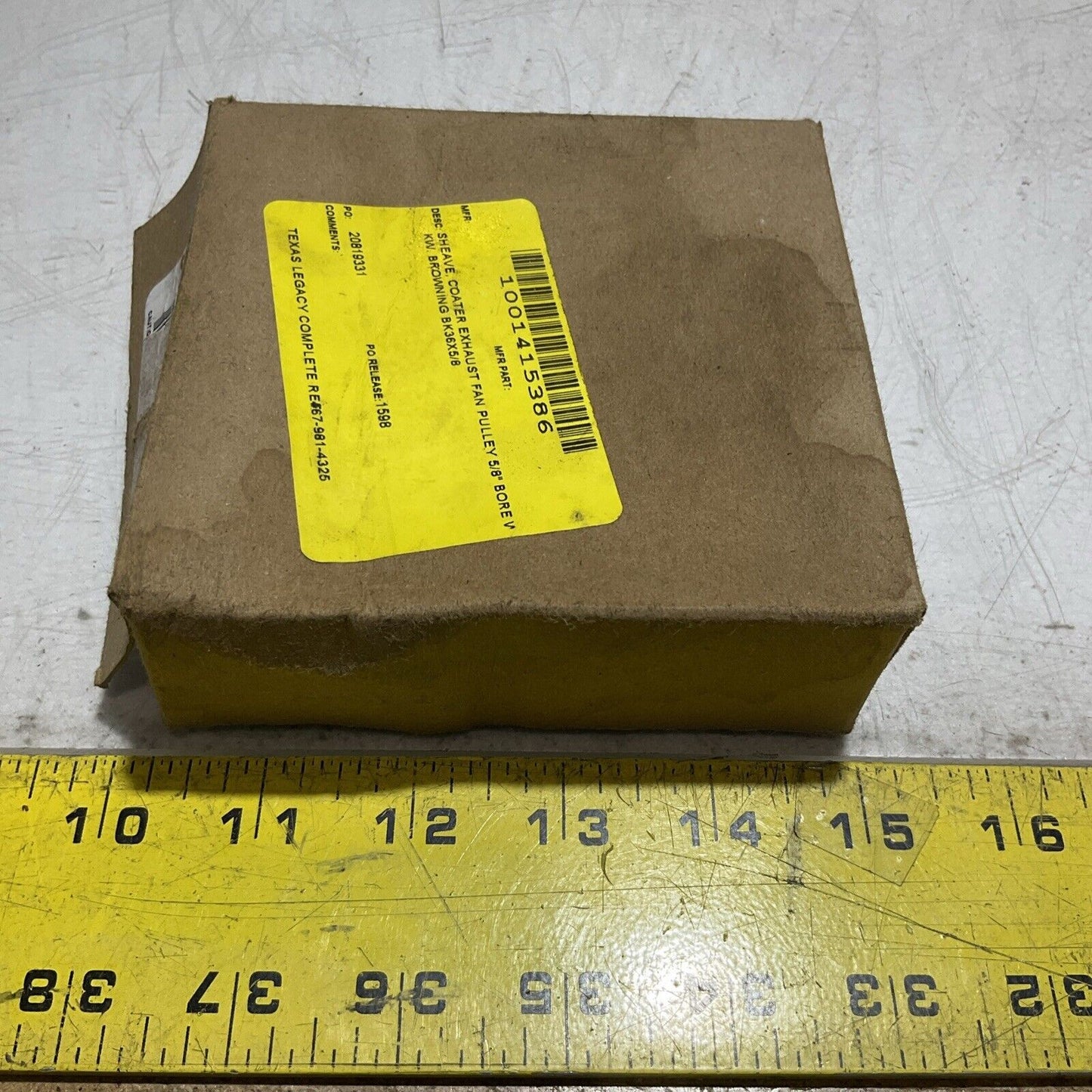 BROWNING BK36X5/8 FINISHED BORE FIXED DIAMETER SHEAVES V-BELT PULLEY 222-U3S