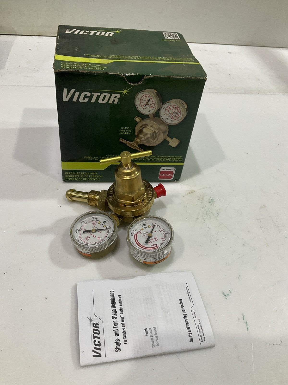 VICTOR CU-2581-HF  - 0781-0087EX SINGLE -AND TWO STAGE  GAS REGULATOR  SR250 Z2M