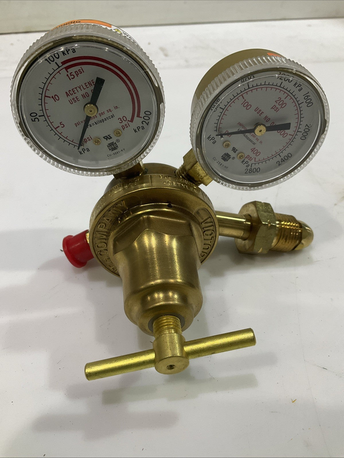 VICTOR CU-2581-HF  - 0781-0087EX SINGLE -AND TWO STAGE  GAS REGULATOR  SR250 Z2M