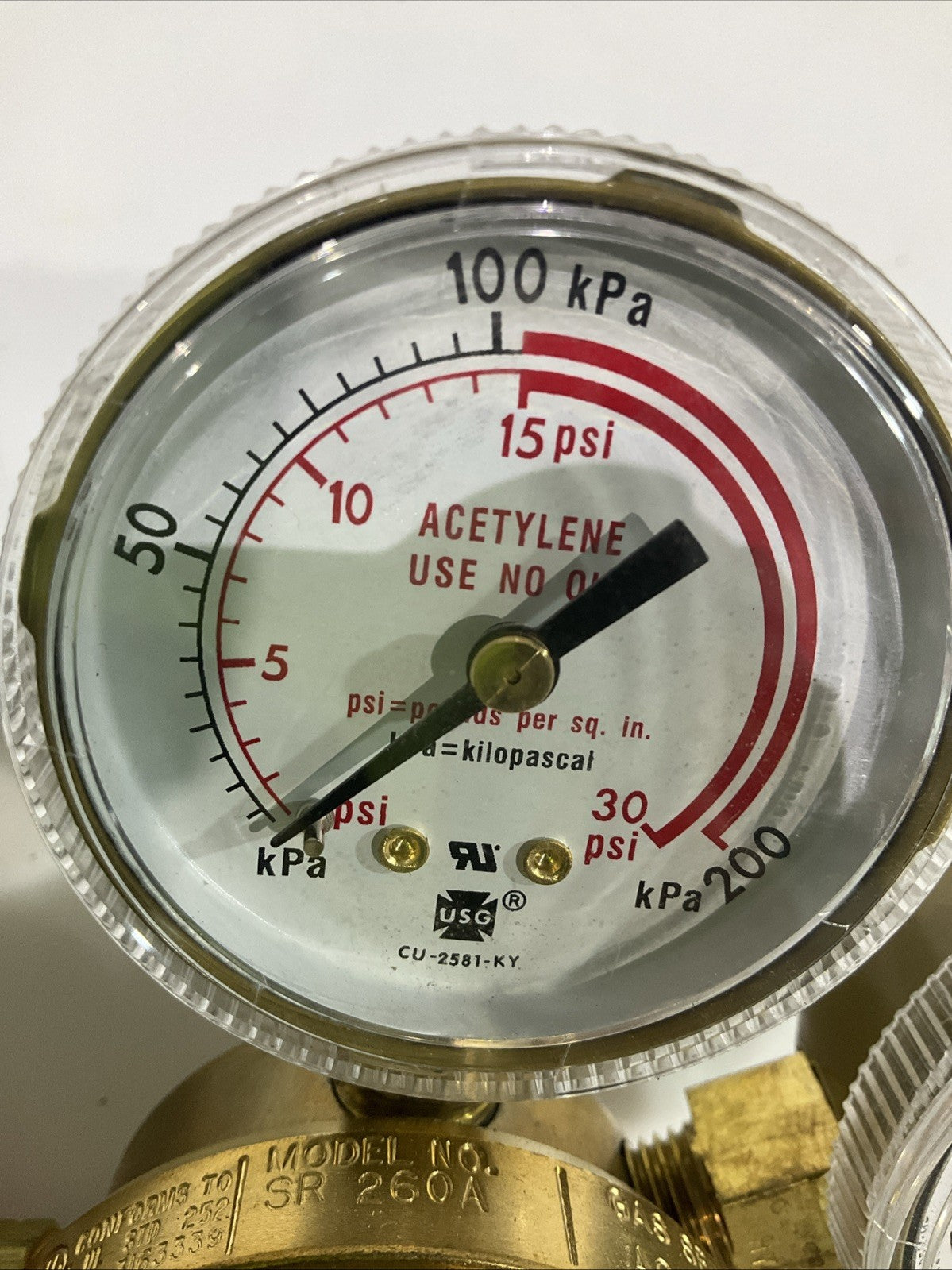 VICTOR CU-2581-HF  - 0781-0087EX SINGLE -AND TWO STAGE  GAS REGULATOR  SR250 Z2M