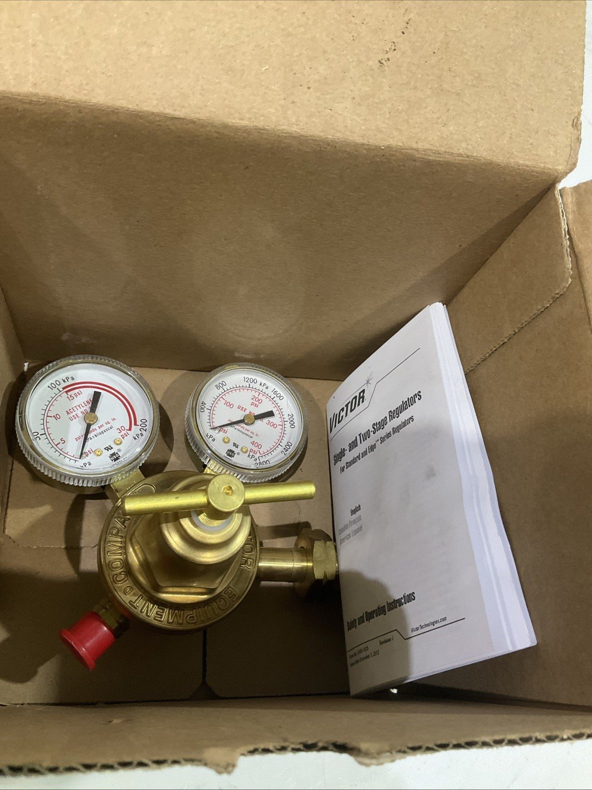 VICTOR CU-2581-HF  - 0781-0087EX SINGLE -AND TWO STAGE  GAS REGULATOR  SR250 Z2M