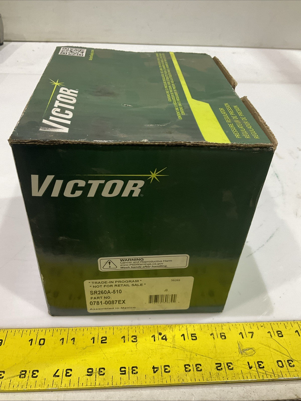 VICTOR CU-2581-HF  - 0781-0087EX SINGLE -AND TWO STAGE  GAS REGULATOR  SR250 Z2M
