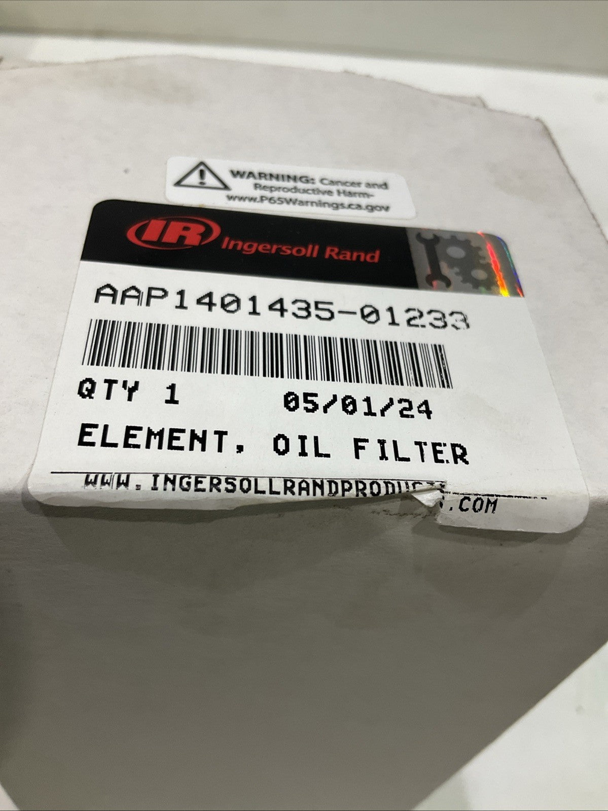 IR-INGERSOLL RAND  AAP1401435-01233  ELEMENT OIL FILTER  Y2M