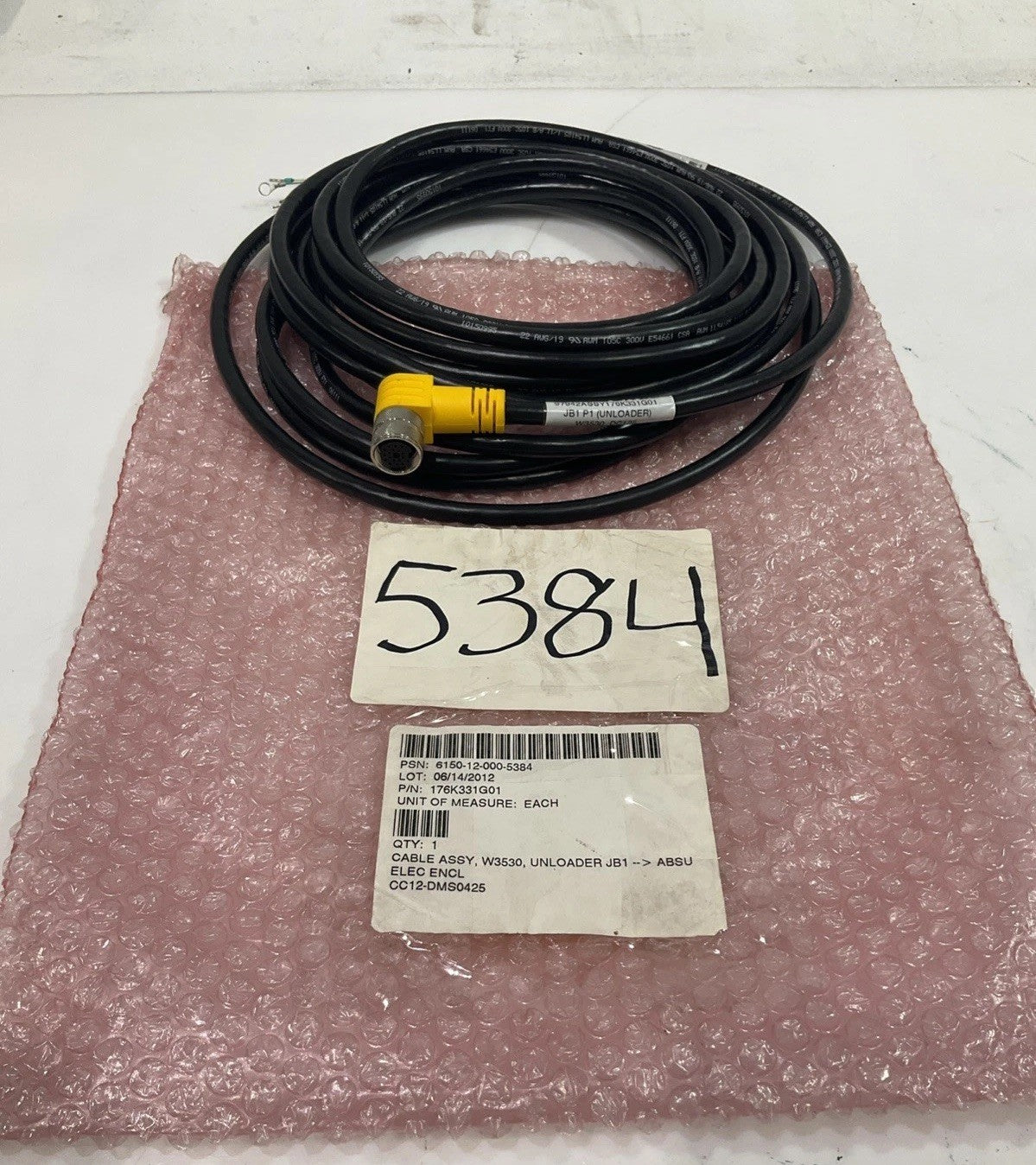 TURCK  BKWM19-995-7.4   U-53004  CABBLE ASSEMBLY   W3530  Y2M