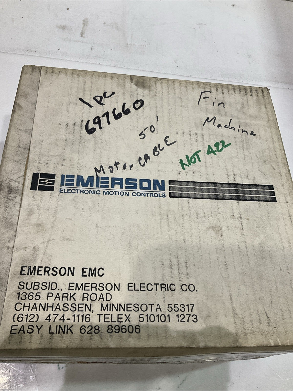 EMERSON  ECL-050 -  810513-50  SERVO AND STYLE  CABLE ASSEMBLY  Y2M