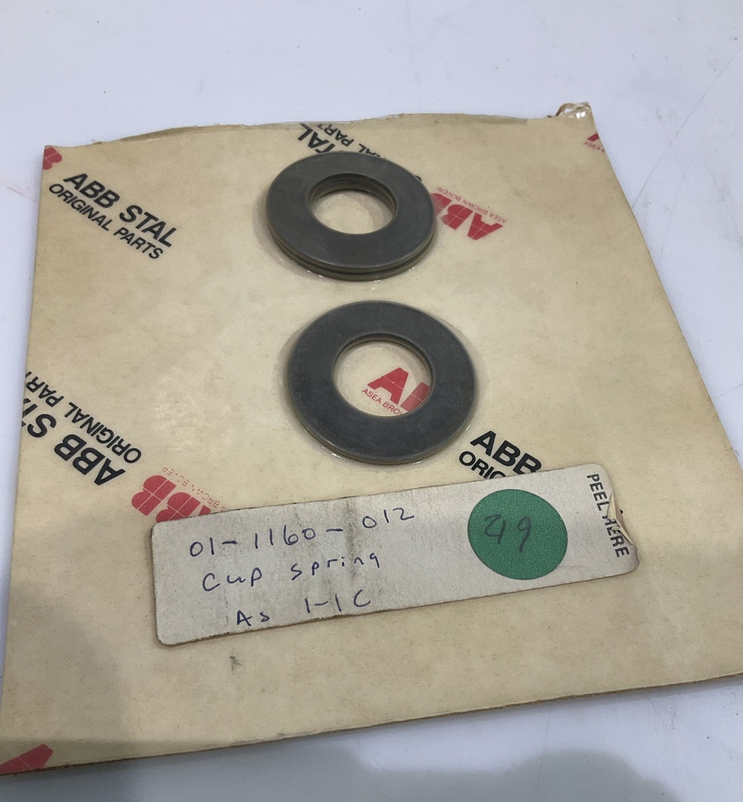 ABB   SPR- 242229-4   01-1160-012  CUP SPRING  TC-C 13  LOT OF 2  T2M