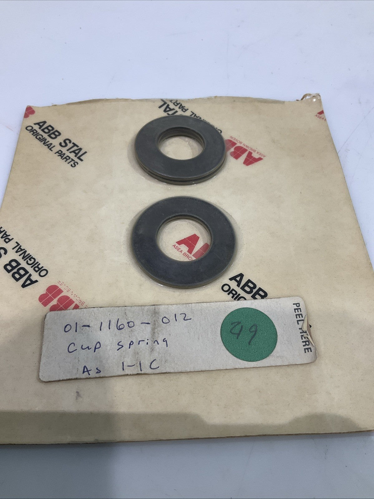 ABB   SPR- 242229-4   01-1160-012  CUP SPRING  TC-C 13  LOT OF 2  T2M