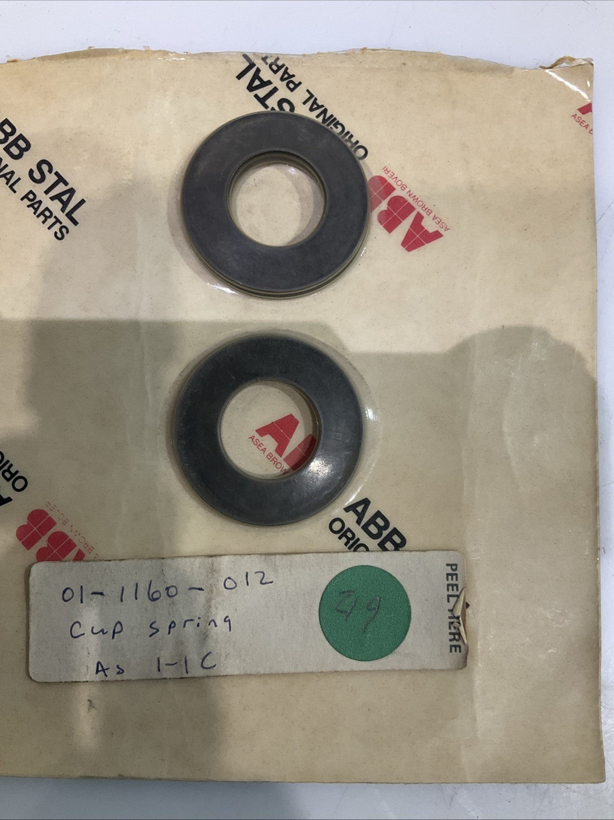 ABB   SPR- 242229-4   01-1160-012  CUP SPRING  TC-C 13  LOT OF 2  T2M