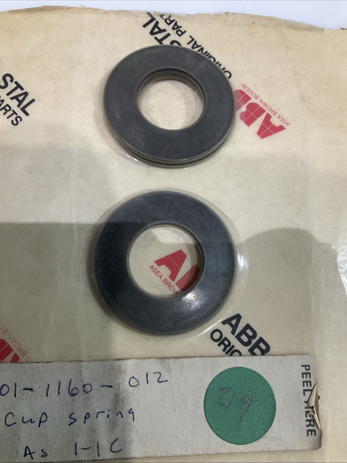 ABB   SPR- 242229-4   01-1160-012  CUP SPRING  TC-C 13  LOT OF 2  T2M