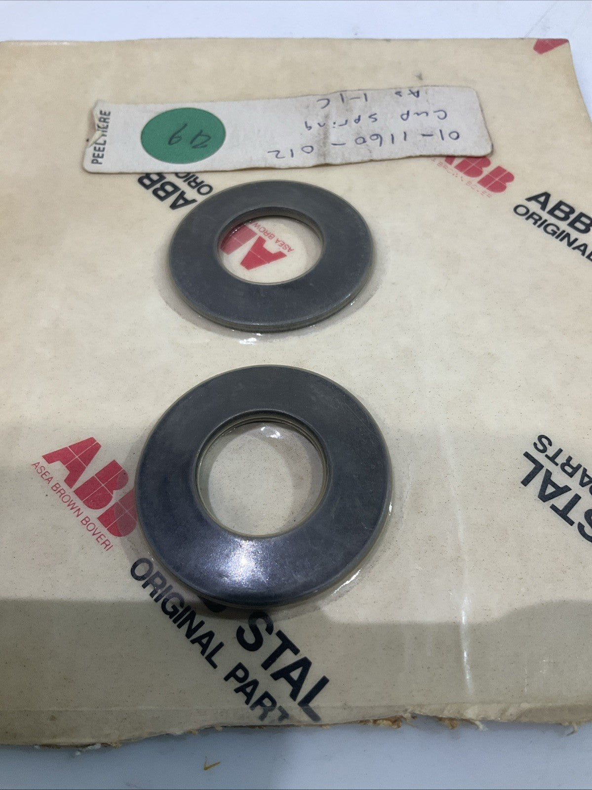 ABB   SPR- 242229-4   01-1160-012  CUP SPRING  TC-C 13  LOT OF 2  T2M