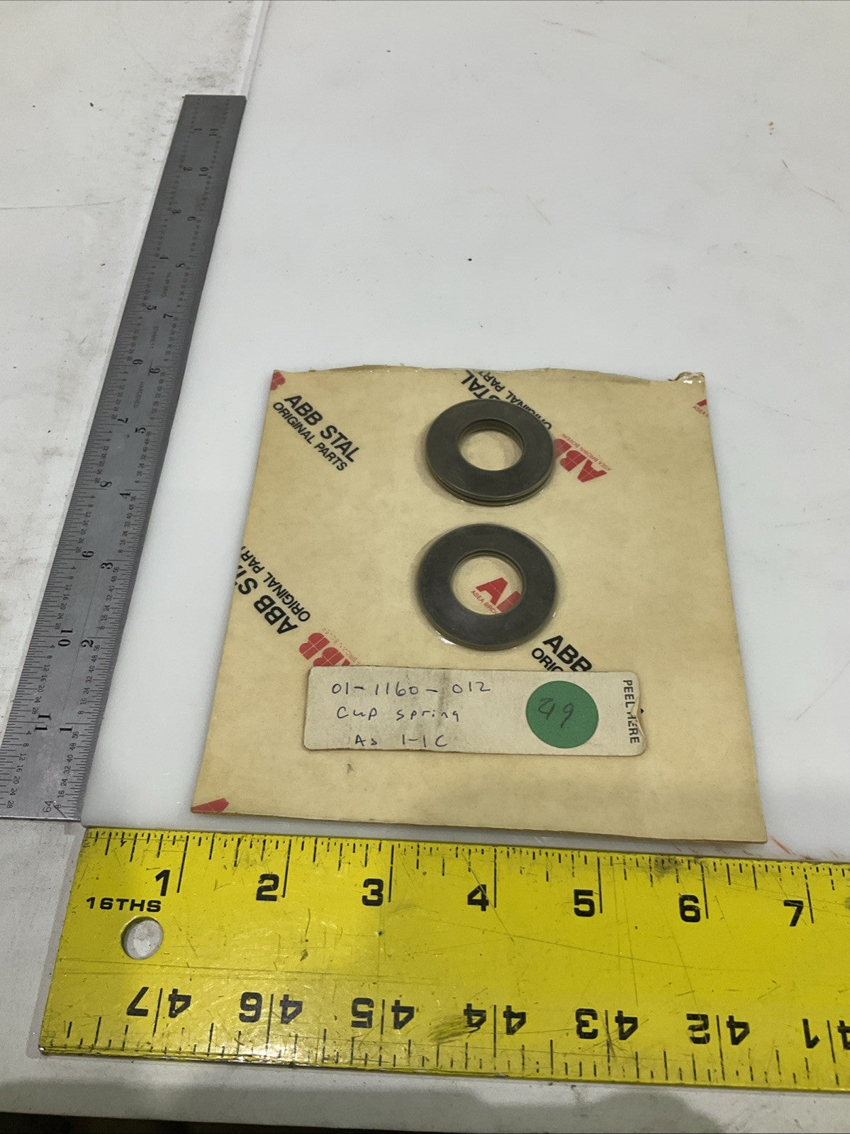 ABB   SPR- 242229-4   01-1160-012  CUP SPRING  TC-C 13  LOT OF 2  T2M