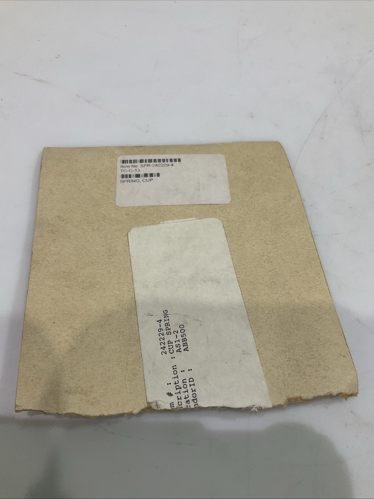 ABB   SPR- 242229-4   01-1160-012  CUP SPRING  TC-C 13  LOT OF 2  T2M