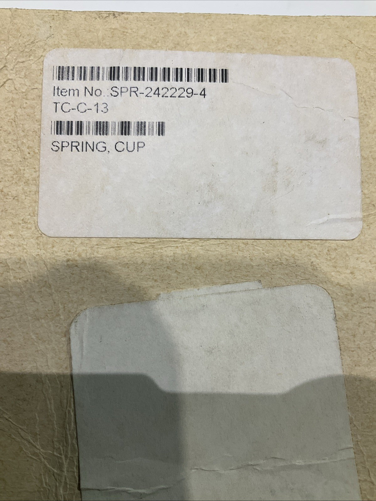 ABB   SPR- 242229-4   01-1160-012  CUP SPRING  TC-C 13  LOT OF 2  T2M