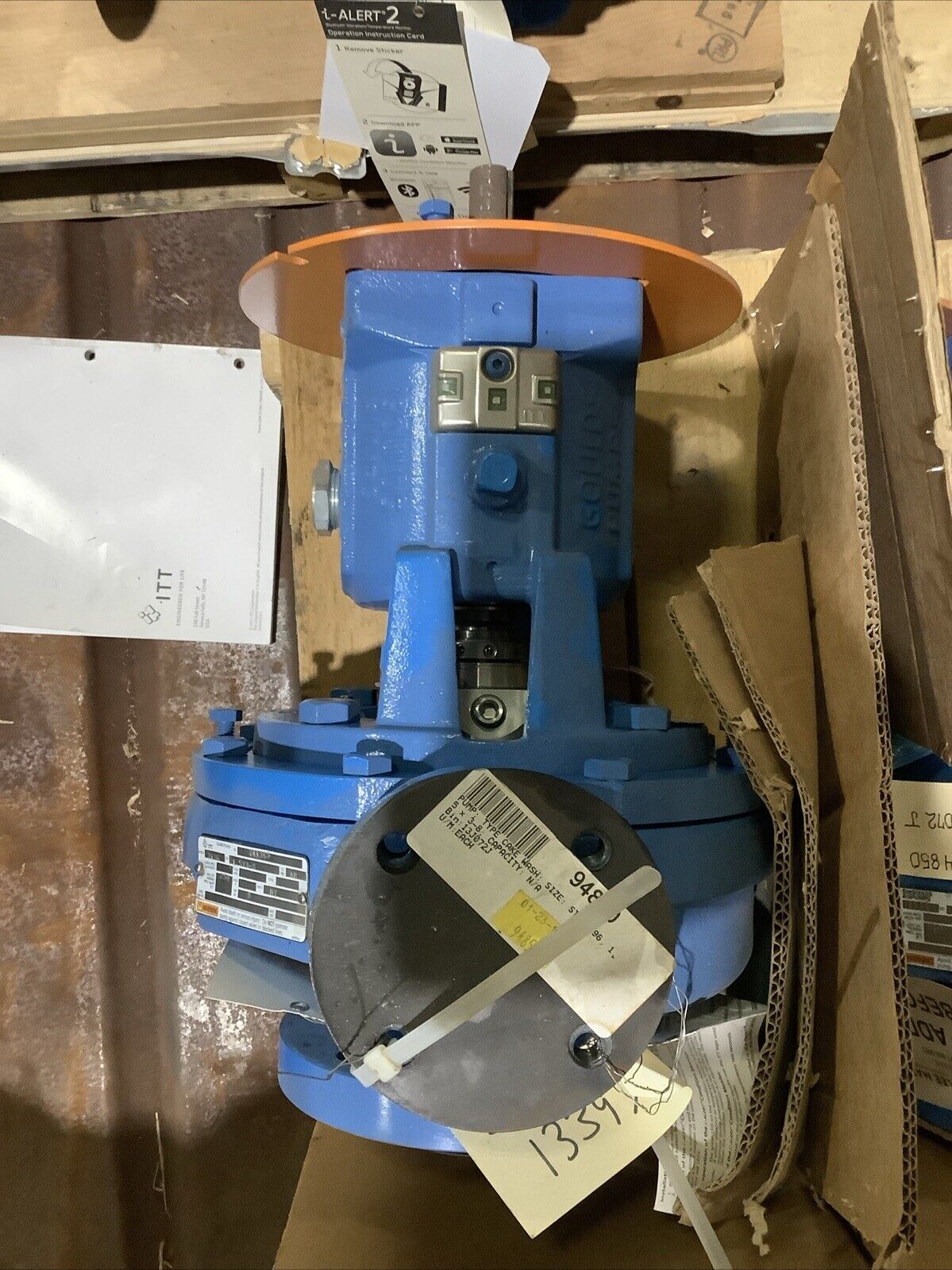 GOULD PUMPS 3196 CENTRIFUGAL PUMP 1.5X3-8 SIZE 250PSIG