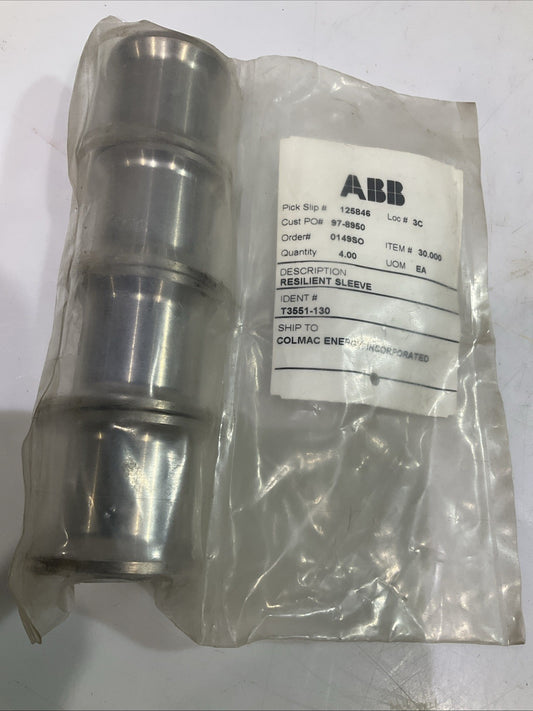 ABB  SLV-T3551-130  RESILIENT  SLEEVE  LOT OF 4 T2M