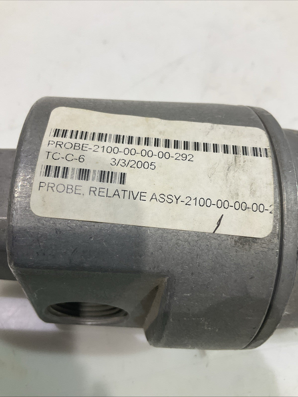 BENTLY NEVADA  21000  RELATIVE  PROBE  ALUMINUM HOUSING ASSEMBLY T2M