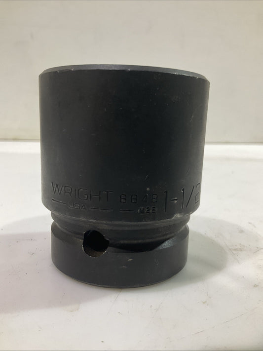 WRIGHT   8848  IMPACT  SOCKET  SIZE  1-1/2   6 POINT  Y2M