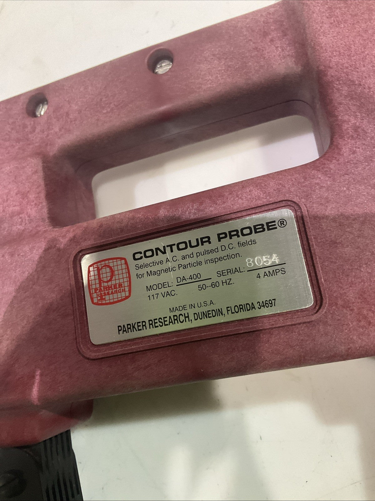 PARKER  DA-400 CONTOUR PROBE  SERIAL 8054  117VAC   CONTOUR PROBE YOKE  KIT  Y2M