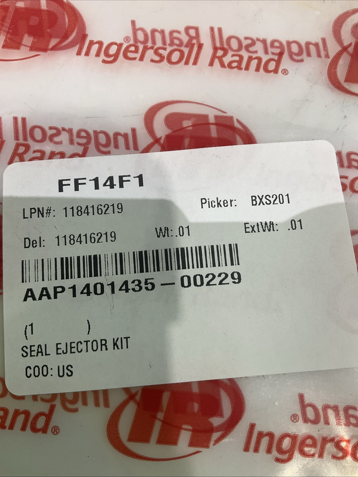 IR-INGERSOLL  RAND  AAP1401435-00229  SEAL EJECTOR KIT  Y2M
