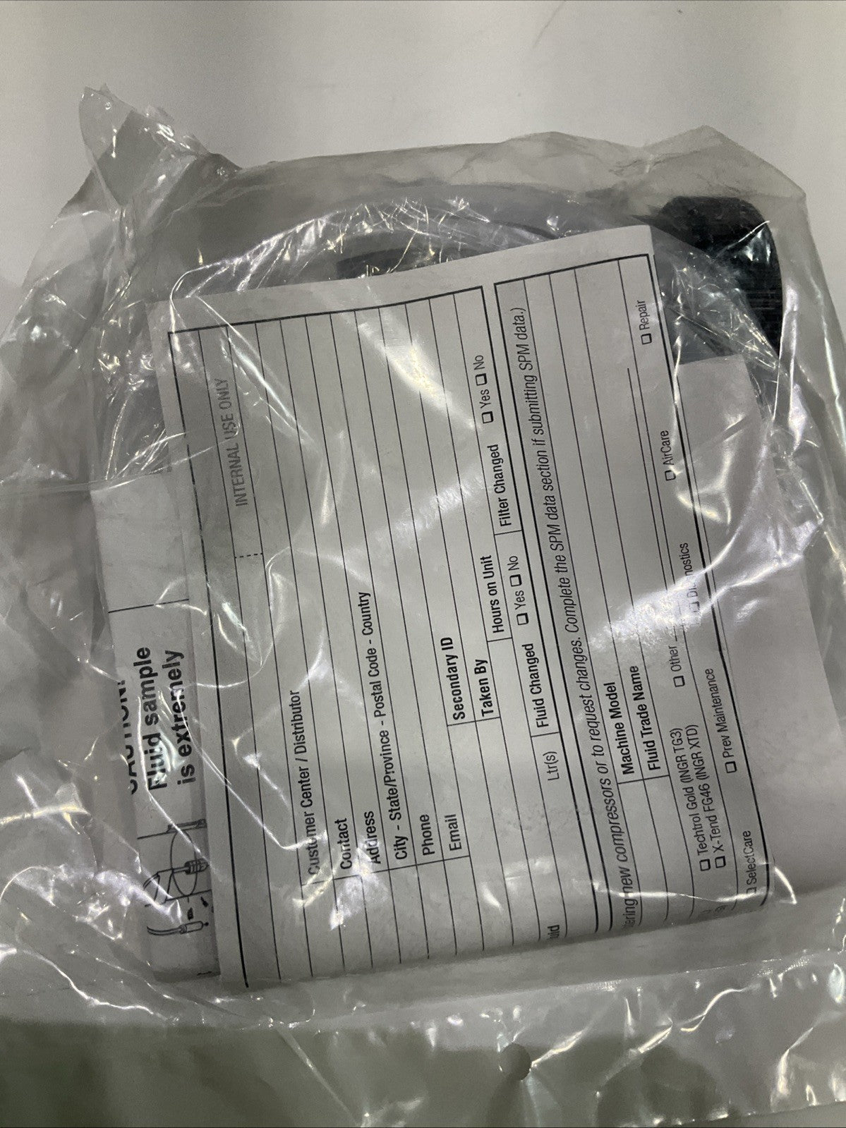 IR-INGERSOLL RAND  AG10B1-P 118416219 38035531  P140 KIT  OIL SAMPLE  Y2M