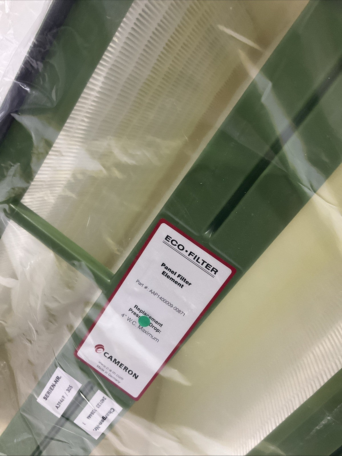 CAMERON GENUINE PART  AAP1400009-00871 ECO-FILTER PANEL ELEMENT  Y2M