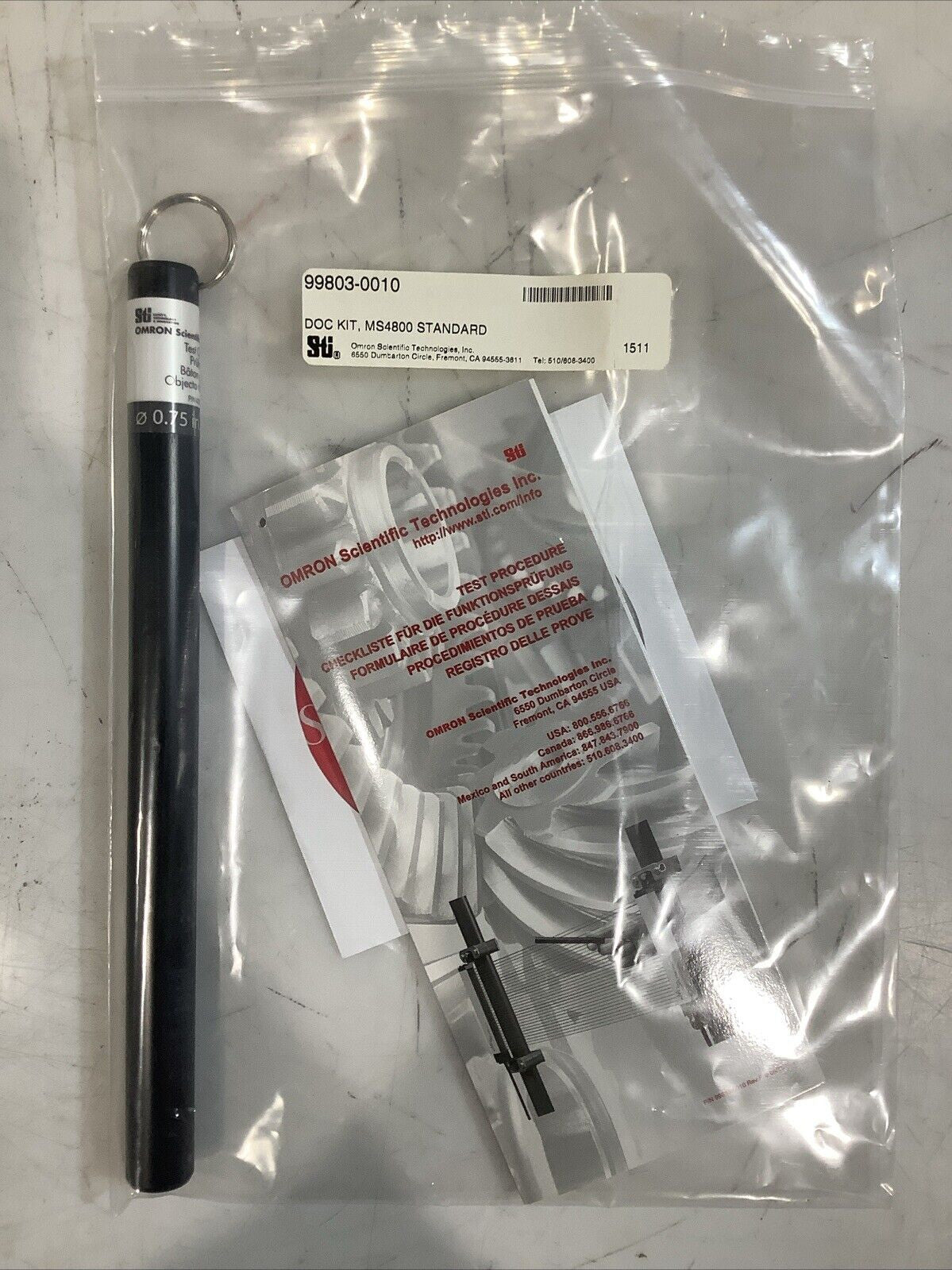 OMRON MS4800S-20-0800-30X-30R MINISAFE LIGHT CURTAIN TANSMITTER AND RECEIVER