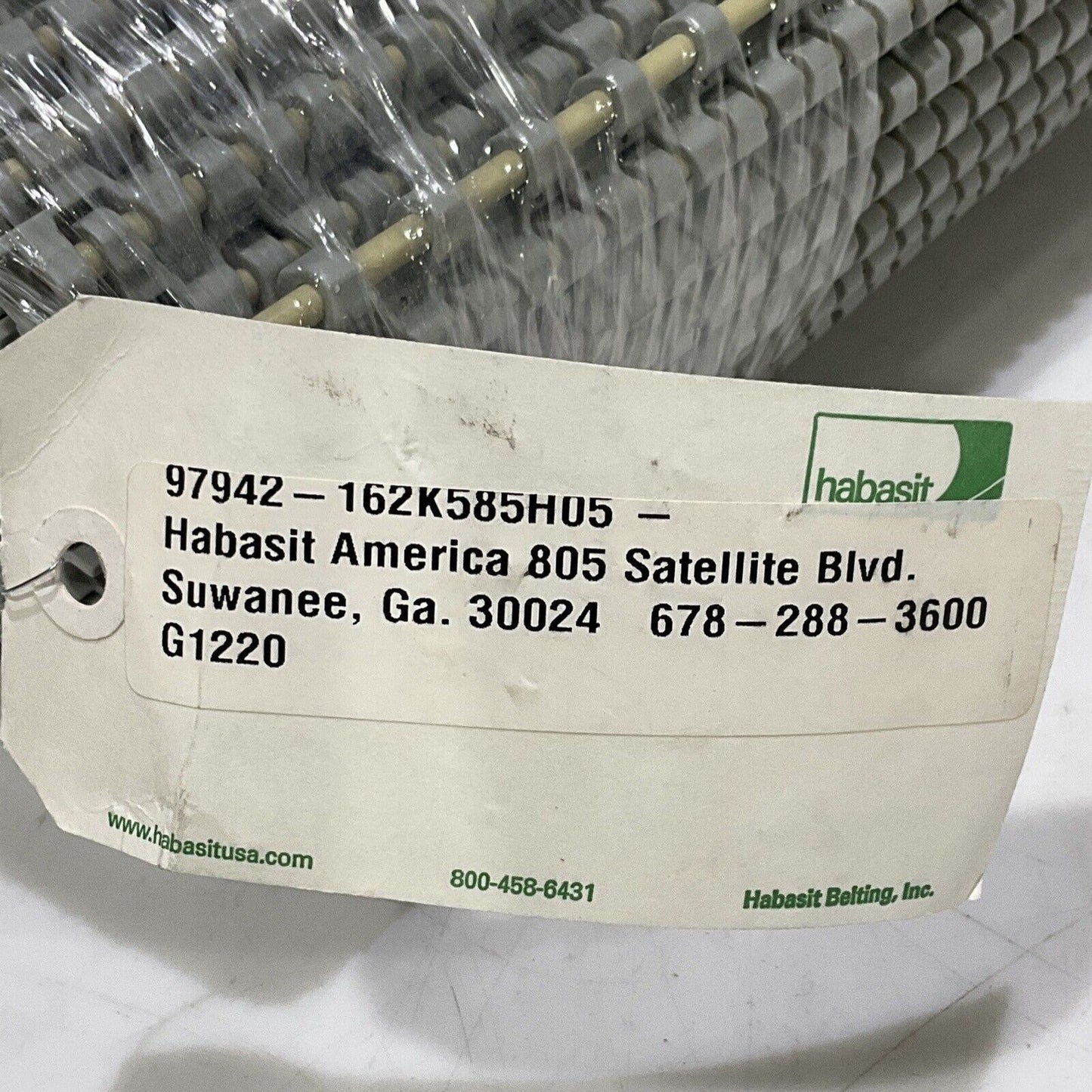 HABASIT AMERICA M1220 MODULAR BELTING 18 IN X 53 IN U3S