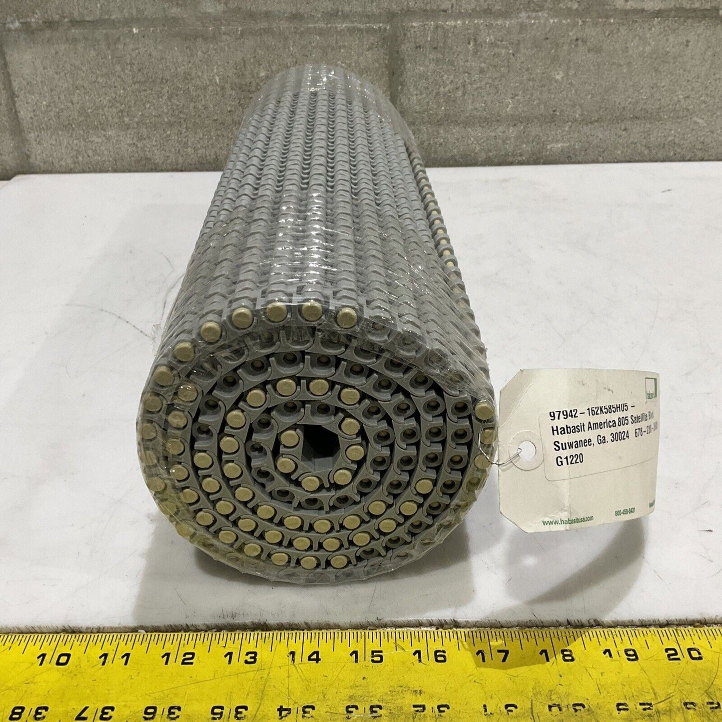 HABASIT AMERICA M1220 MODULAR BELTING 18 IN X 53 IN U3S