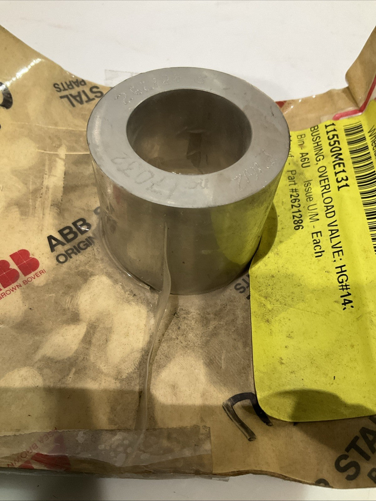 ABB  262128-6  BUSHING OVERLOAD VALVE  T2M