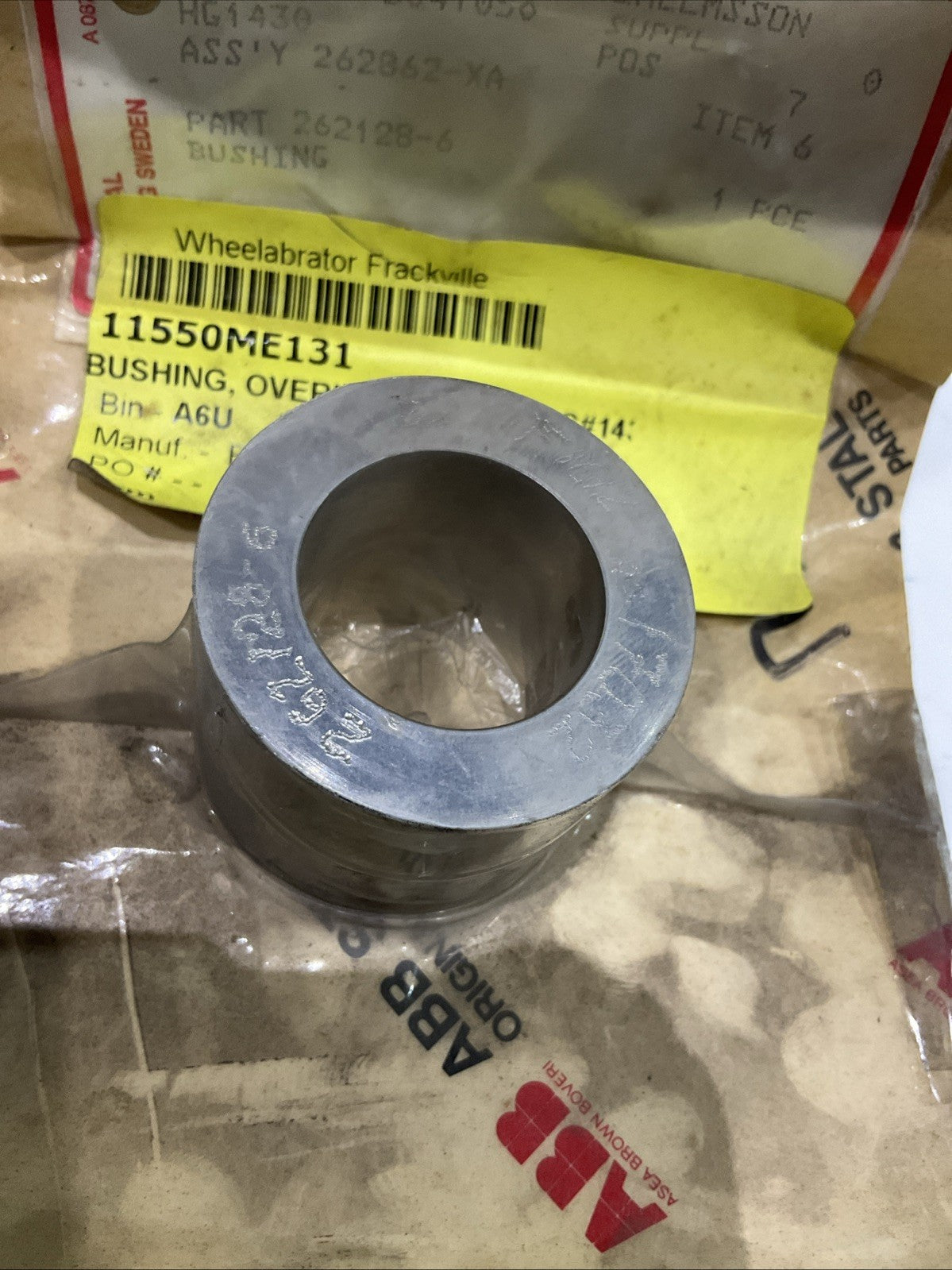ABB  262128-6  BUSHING OVERLOAD VALVE  T2M