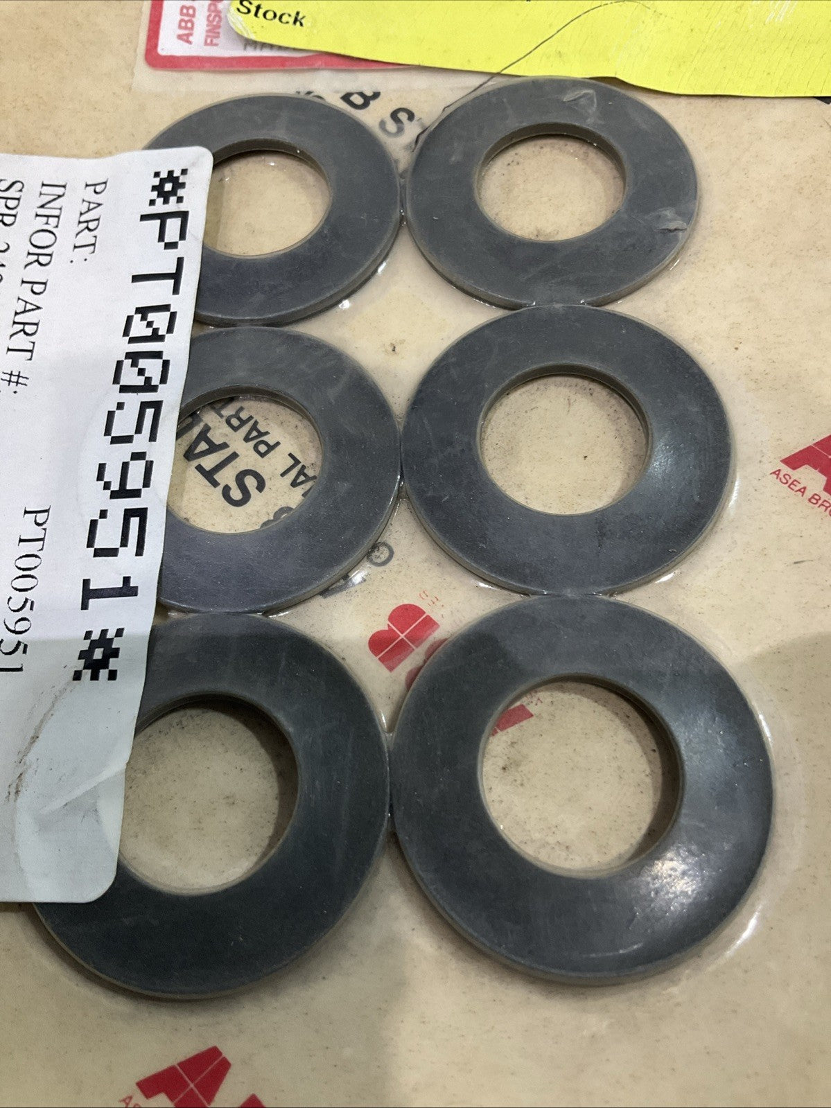 ABB  PT005951 - 2422294  SPRING CUP BEARING  BRACKET  LOT OF 6  T2M