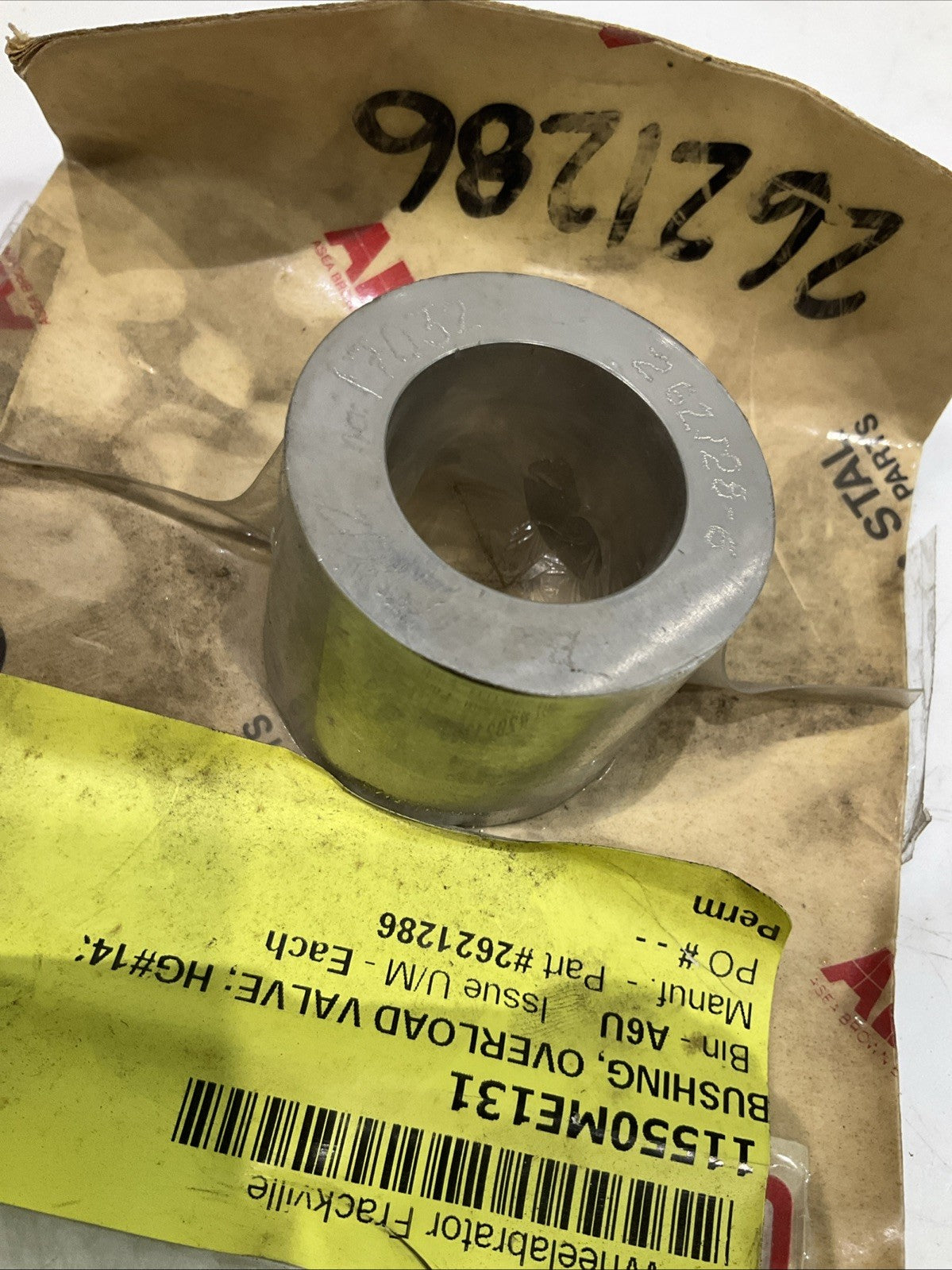 ABB  262128-6  BUSHING OVERLOAD VALVE  T2M