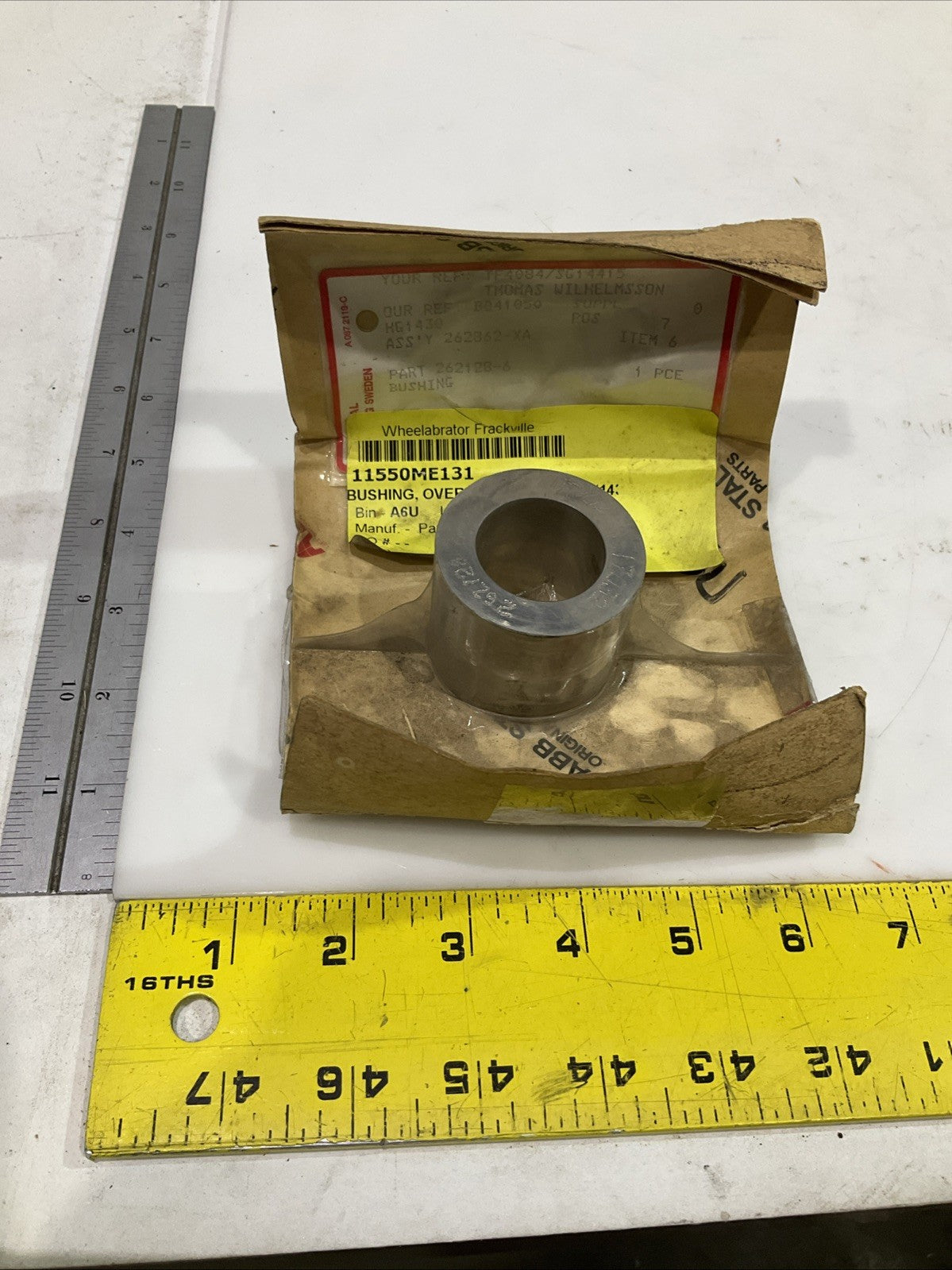 ABB  262128-6  BUSHING OVERLOAD VALVE  T2M