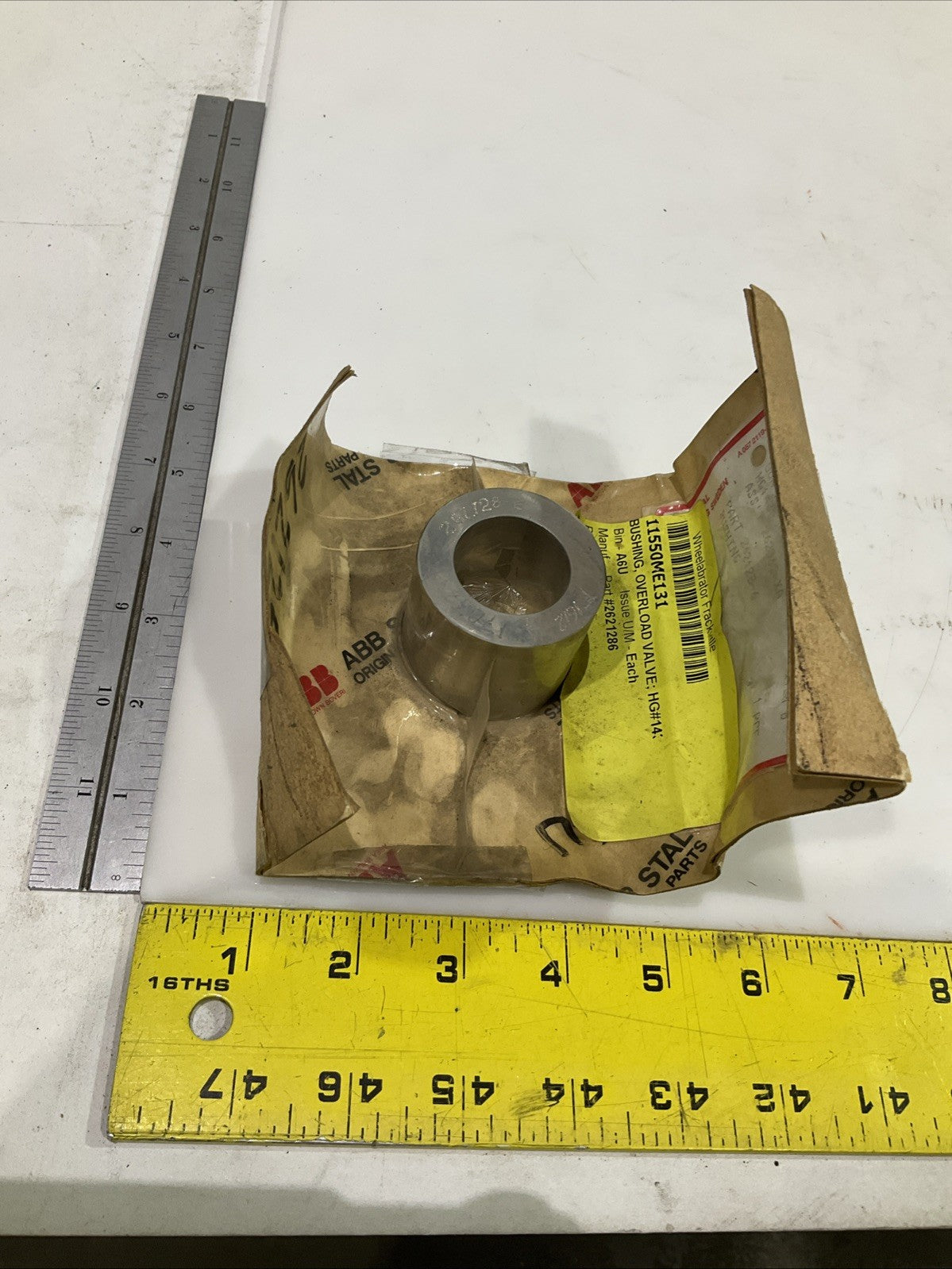 ABB  262128-6  BUSHING OVERLOAD VALVE  T2M