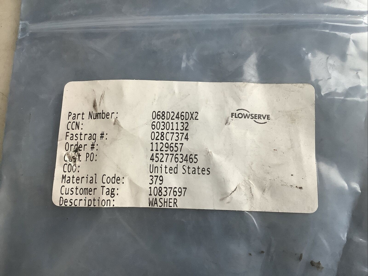 FLOWSERVE 068D246DX2 WASHER 678