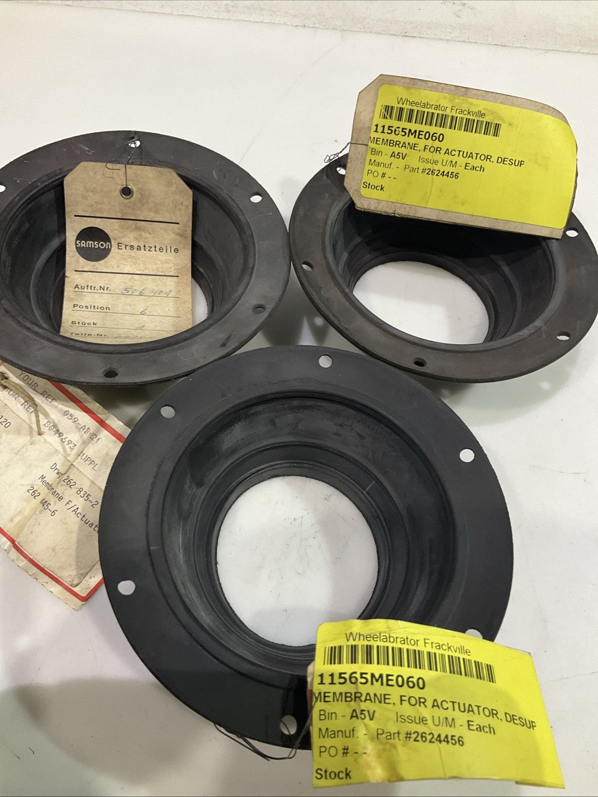 SAMSON  0520-0497 2624456 PNEUMATIC  VALVE  DIAGRAM  LOT OF 3 T2M