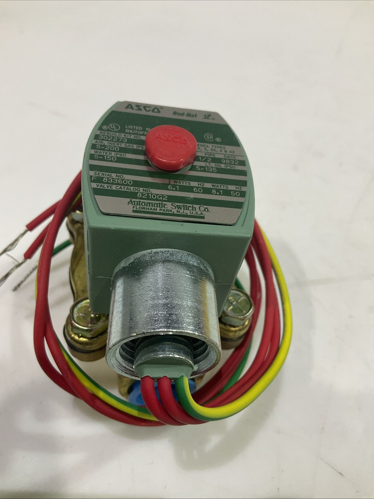 ASCO RED-HAT  8210G2   SOLENOID VALVE  T2M