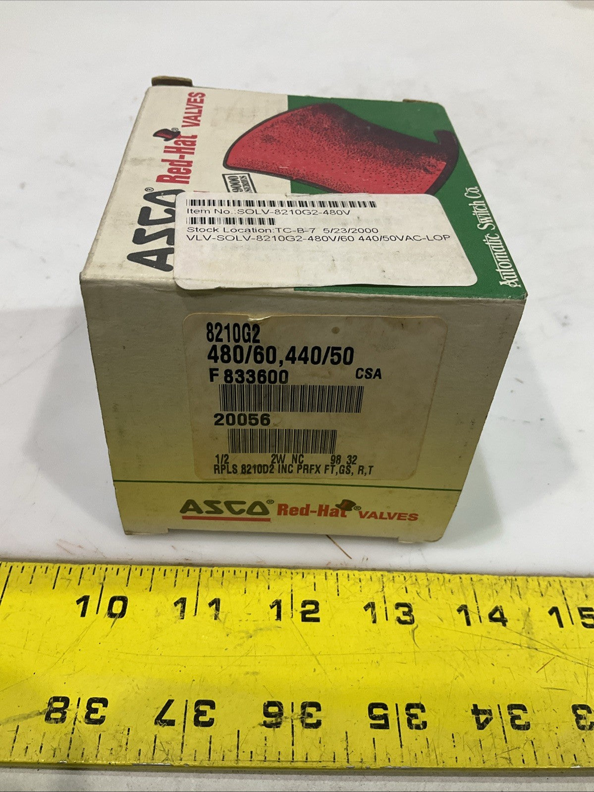 ASCO RED-HAT  8210G2   SOLENOID VALVE  T2M