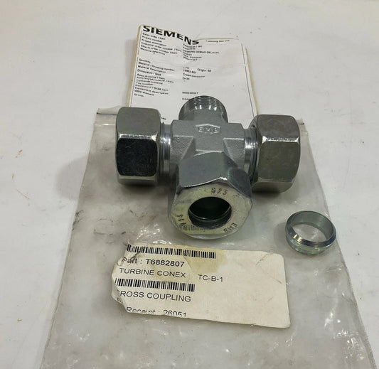 SIEMENS  T6882-807  TURBINE  CONEX CROSS  CONNECTOR  T2M