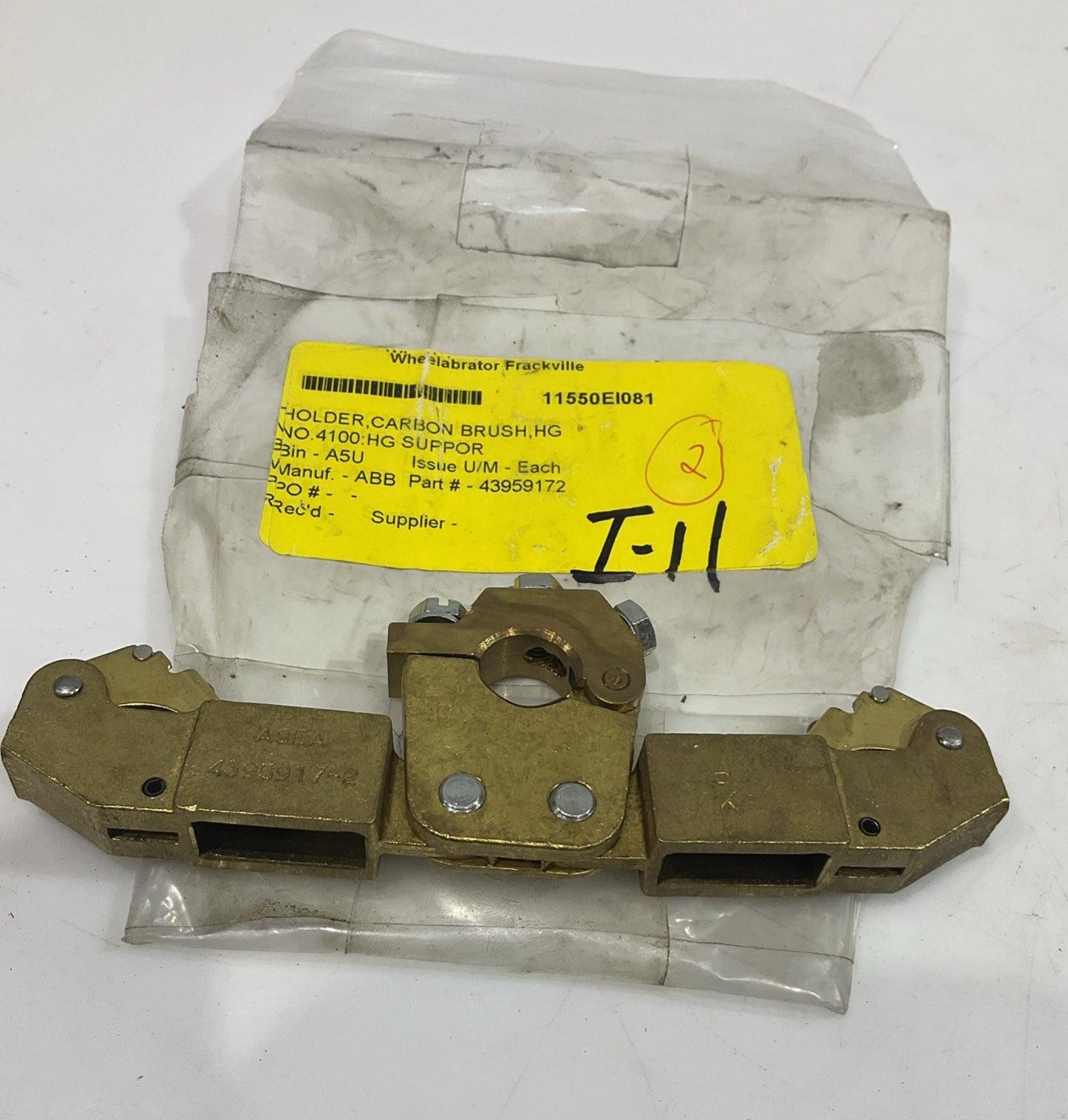 ASEA - ABB  4395917-2  DUAL  DOUBLE BRUSH HOLDER LOT OF 2  T2M