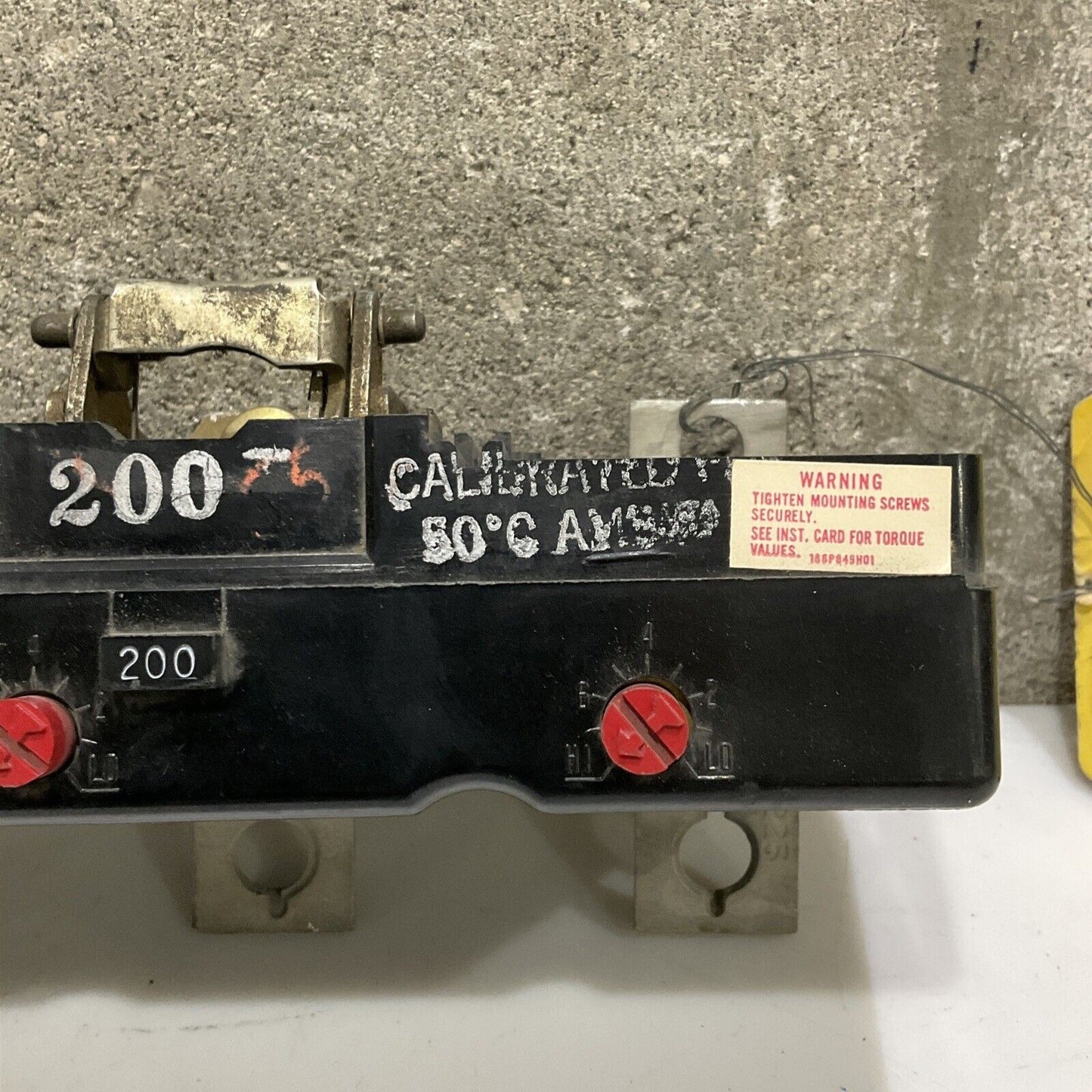 WESTINGHOUSE 455D564G27 AB TRIP UNIT 200 AMP 2000-1000 TRIP AMPS 373
