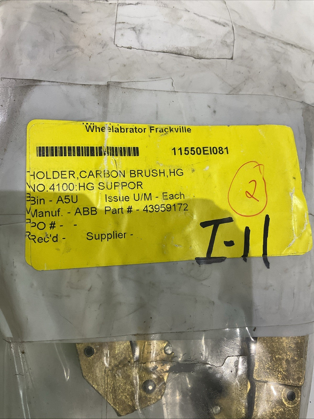 ASEA - ABB  4395917-2  DUAL  DOUBLE BRUSH HOLDER LOT OF 2  T2M