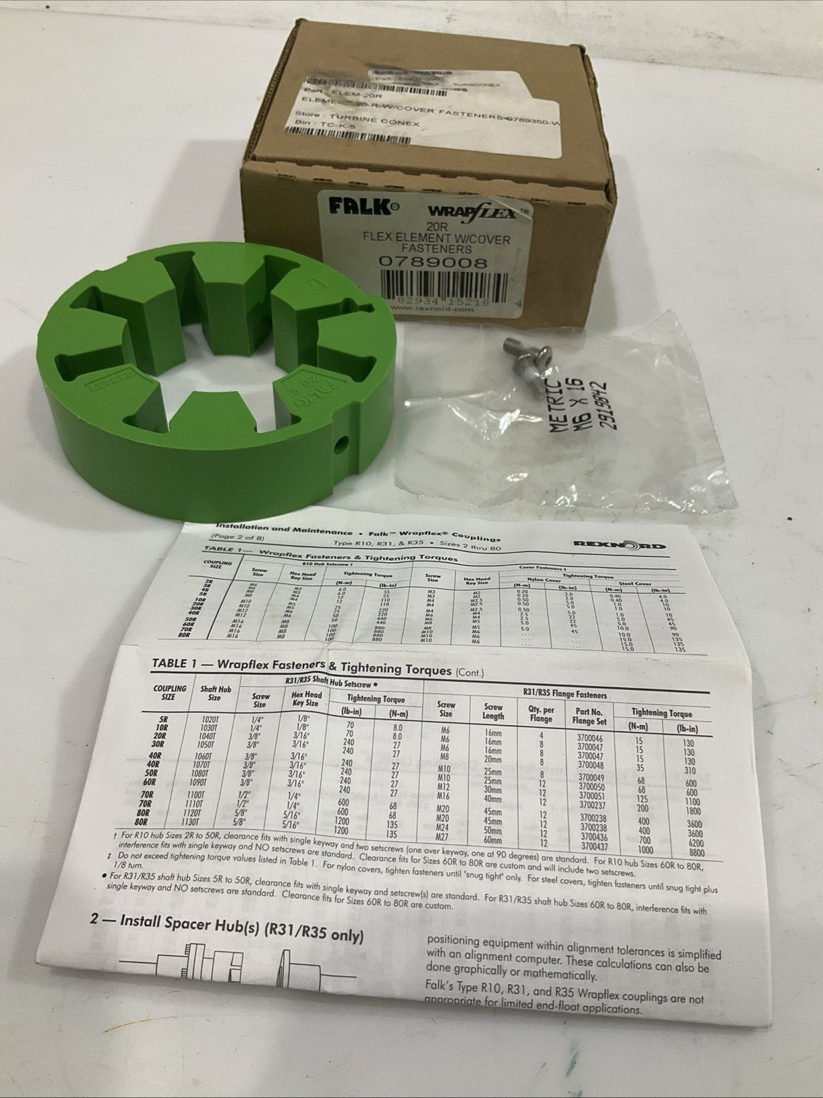 FALK-WRAPFLEX  364246  FLEXIBLE  COUPLING  T2M