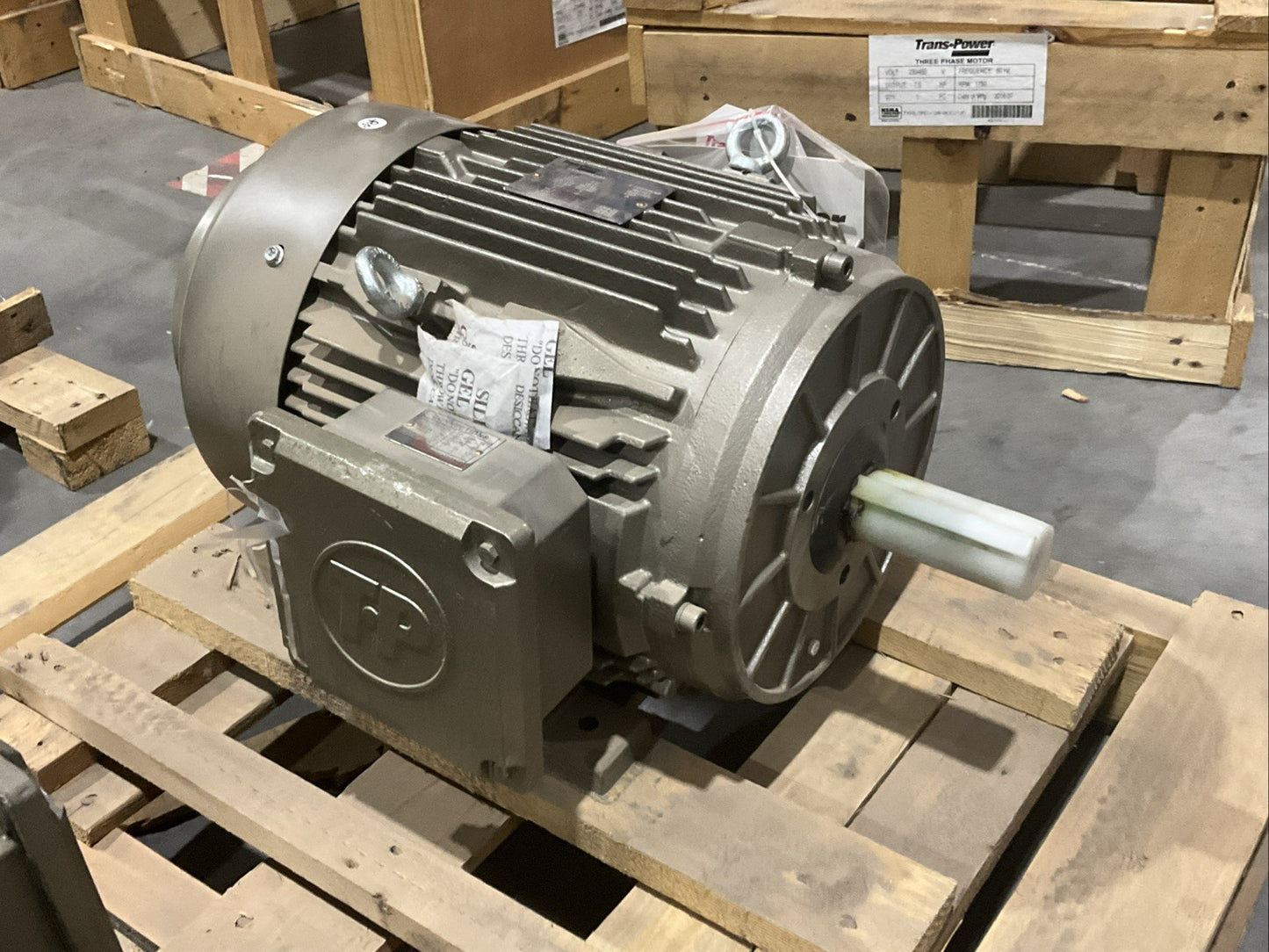 TRANS POWER TPE7+12R18CIC213 T 3 PHASE MOTOR 1750 RPM 7.5 HZ 230/460V T2M