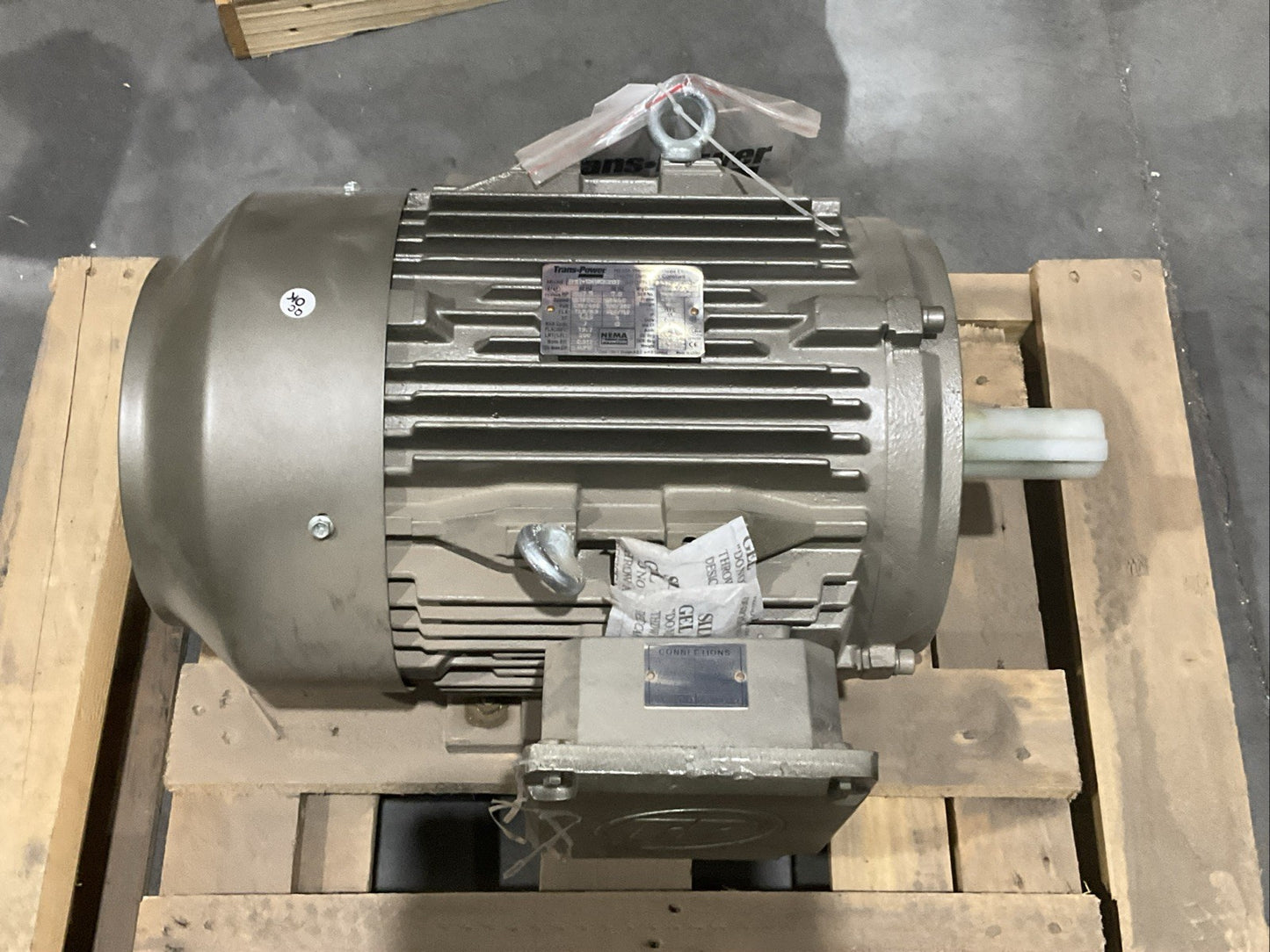 TRANS POWER TPE7+12R18CIC213 T 3 PHASE MOTOR 1750 RPM 7.5 HZ 230/460V T2M
