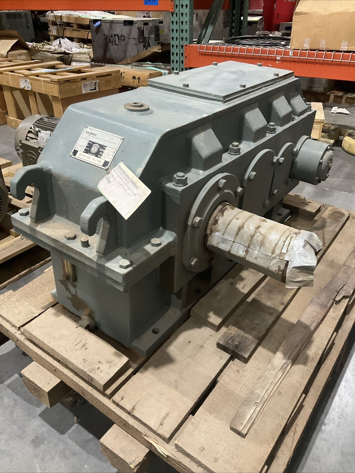 D.D. JAMES CHG-H-223-BM-RL GEARBOX MOTOR H223-CT 1750RPM 60HP RATIO 44.33:1 T2M